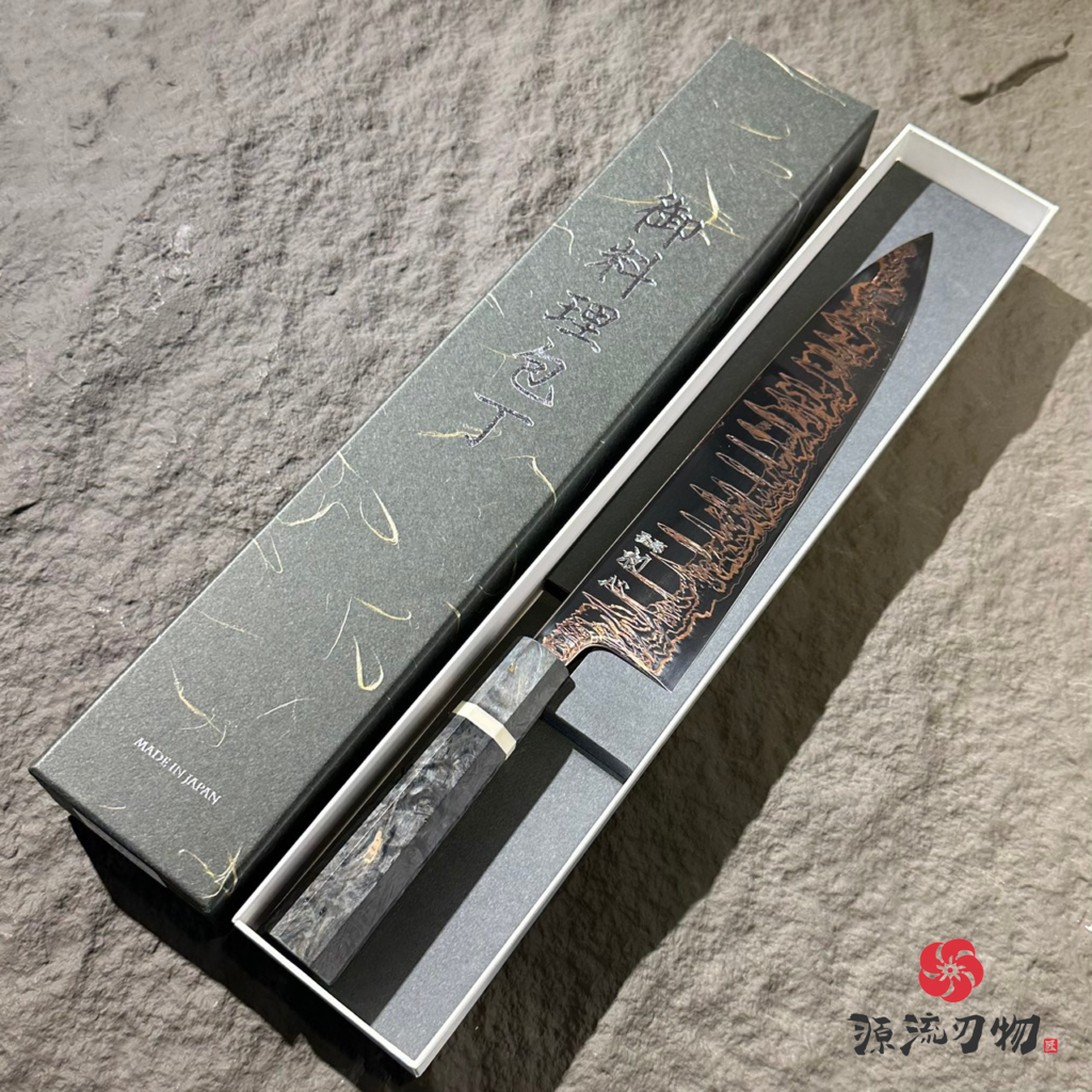 初心　喜び　ヨロコビ　SLD 牛刀　270mm 初心「喜び」 SLD 有色大馬士革鏡面牛刀270mm | 源流刃物