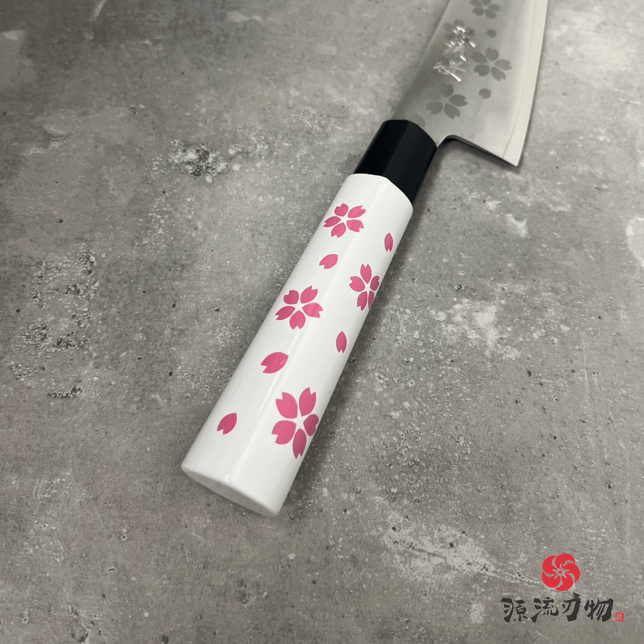 日本 藤田丸鋸 源流櫻 VG10 三德刀 180mm 櫻花壓紋手柄:圖片 5