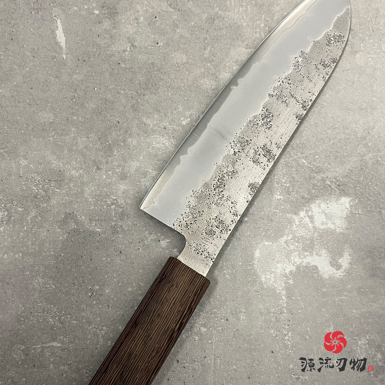 仙蔵 Senzo 梨地 銀三鋼 三德刀 165mm:圖片 3