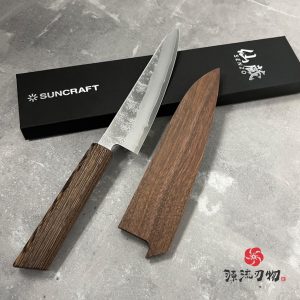 仙蔵  Senzo  梨地 銀三鋼 水果刀 140mm