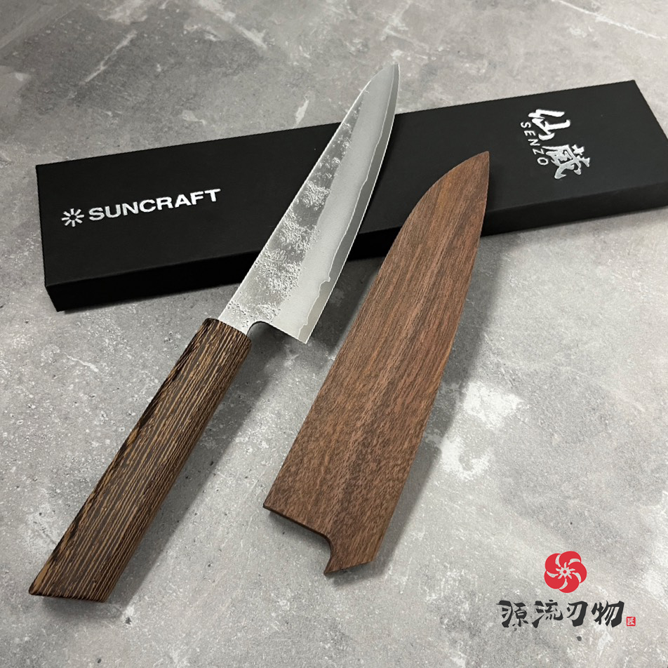 仙蔵 Senzo 梨地 銀三鋼 水果刀 140mm