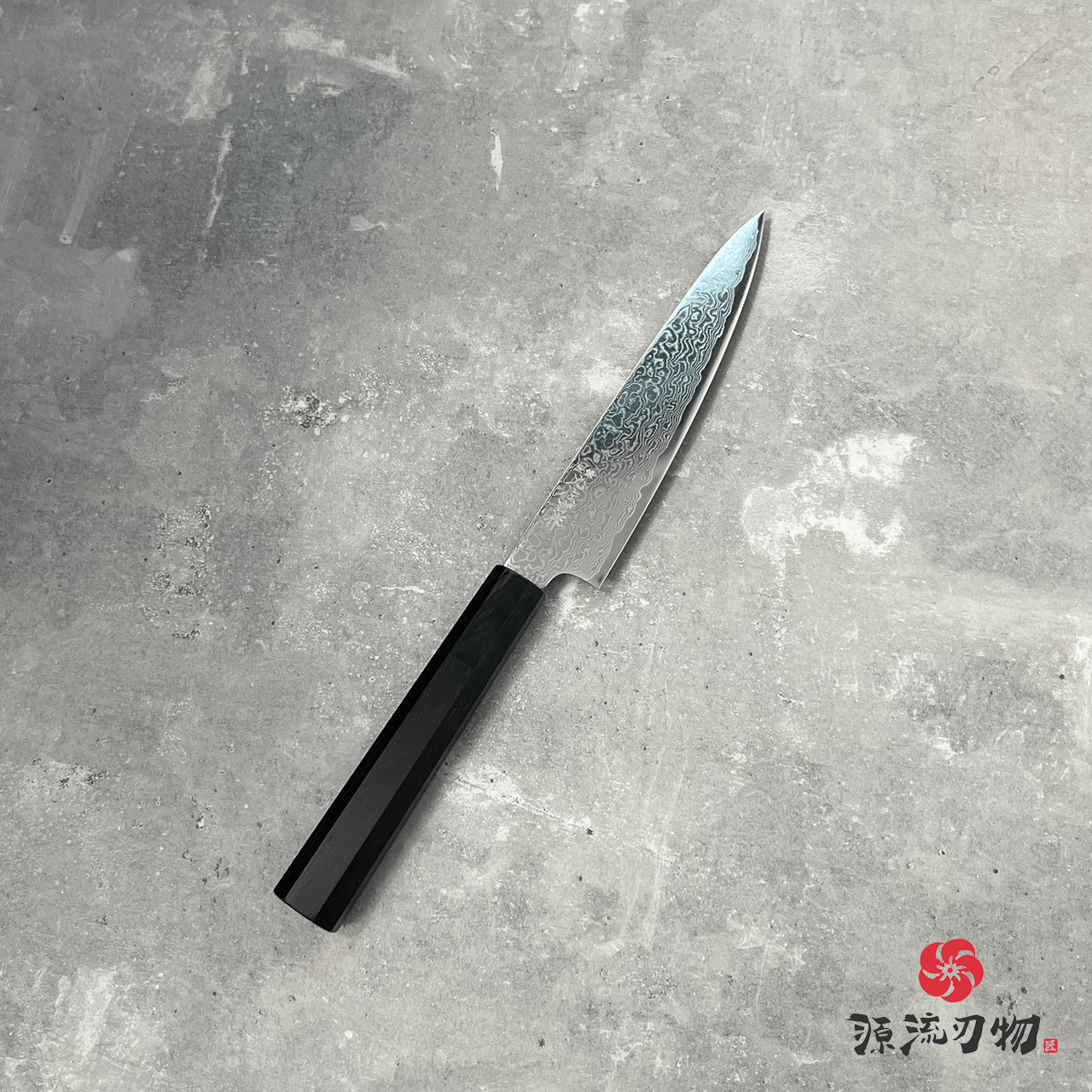 日本 吉田刃物 九佐吉作 ZA18 大馬士革 小刀 150mm:圖片 2