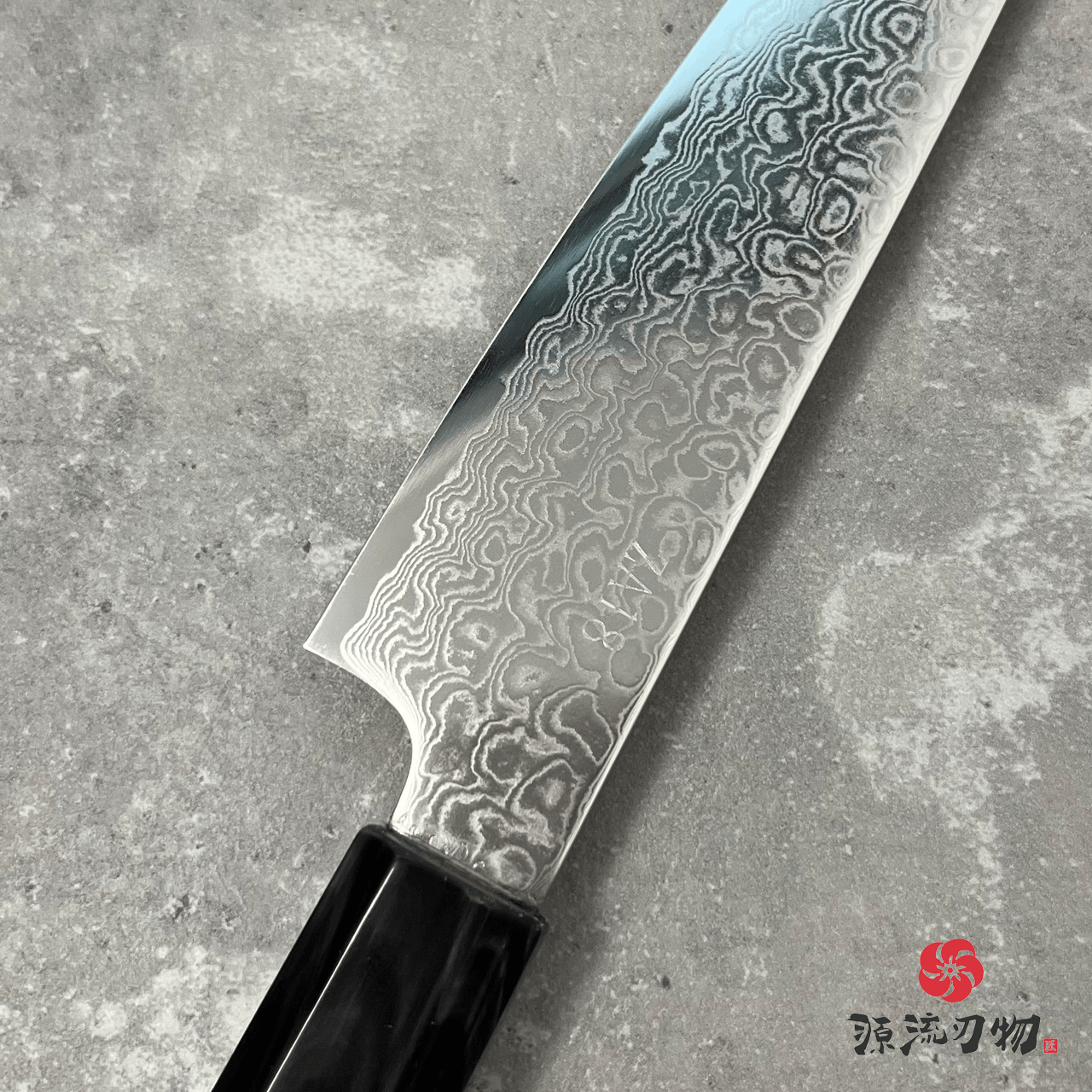 日本 吉田刃物 九佐吉作 ZA18 大馬士革 小刀 150mm:圖片 6